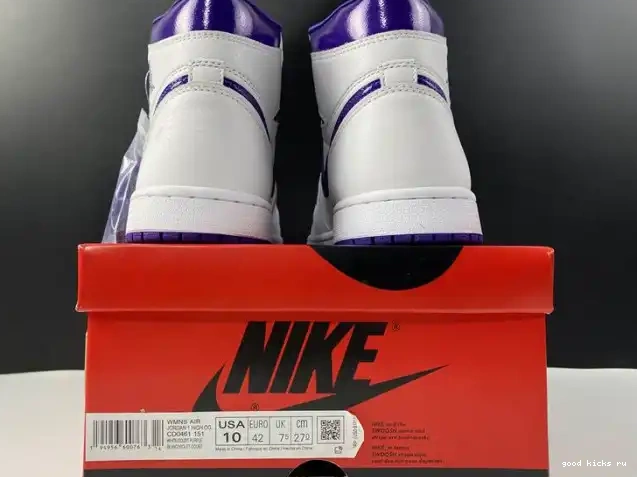 Rep COURT PURPLE 1 CD0461-151 AIR RETRO HIGH JORDAN 0608
